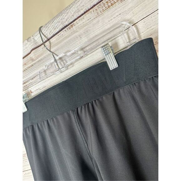 Crivit Women's Striped Athletic Yoga Leggings Black Pink & Gray Large 12/14 - Picture 4 of 10